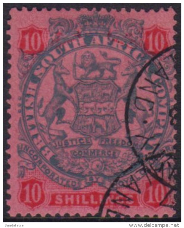 1896-97 10s Slate And Vermilion On Rose SG 50, Vf Cds Used. For More Images, Please Visit... - Altri & Non Classificati