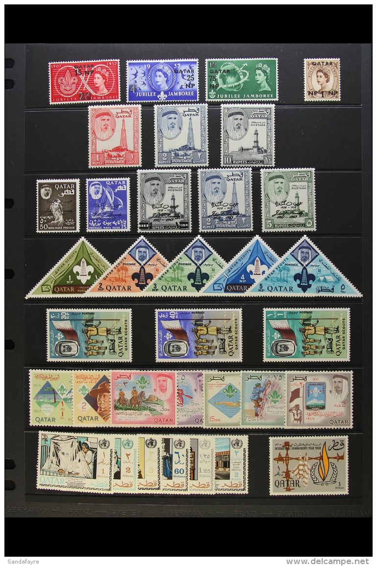 1959-82 MINT &amp; NHM Collection To 10r On Stock Pages (85+) For More Images, Please Visit... - Qatar