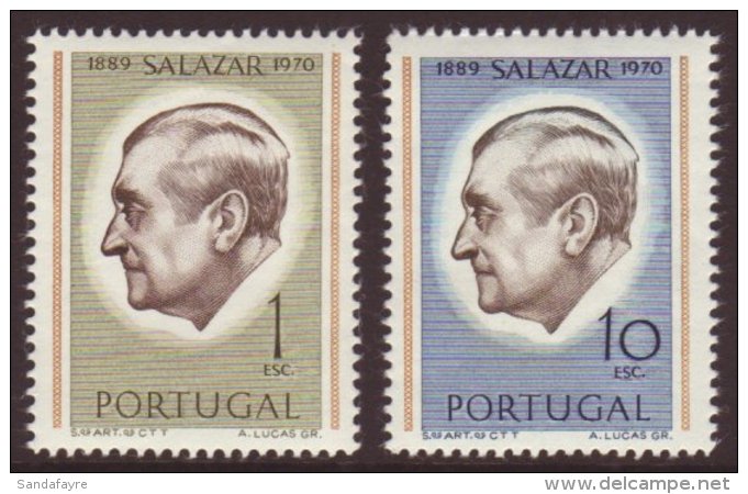 1971 1E &amp; 10E Salazar Perf 12,SG 1422a+1424a,Mi 1136A+1138A,NHM,2 For More Images, Please Visit... - Altri & Non Classificati