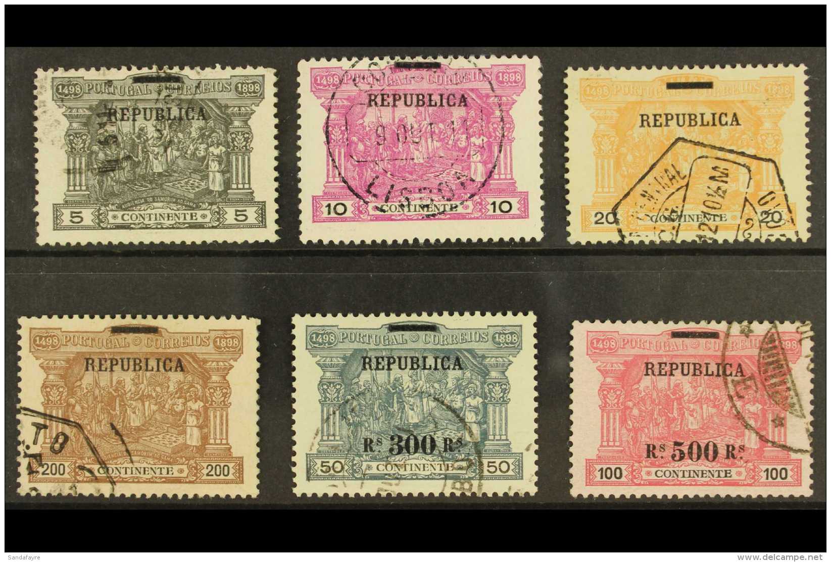 1911 Republica Optd Set, Mi 190/5, Fine Used (6 Stamps) For More Images, Please Visit... - Altri & Non Classificati