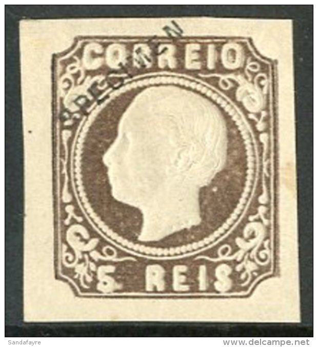 1905 REPRINT Of 1862-64 5r Brown (SG 25),mint,Specimen Opt,4 Marg For More Images, Please Visit... - Altri & Non Classificati