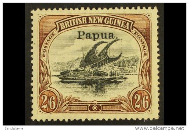 1907 2s6d Small "Papua" Ovpt, Wmk Vertical, SG 45a, Fine Mint. For More Images, Please Visit... - Papúa Nueva Guinea