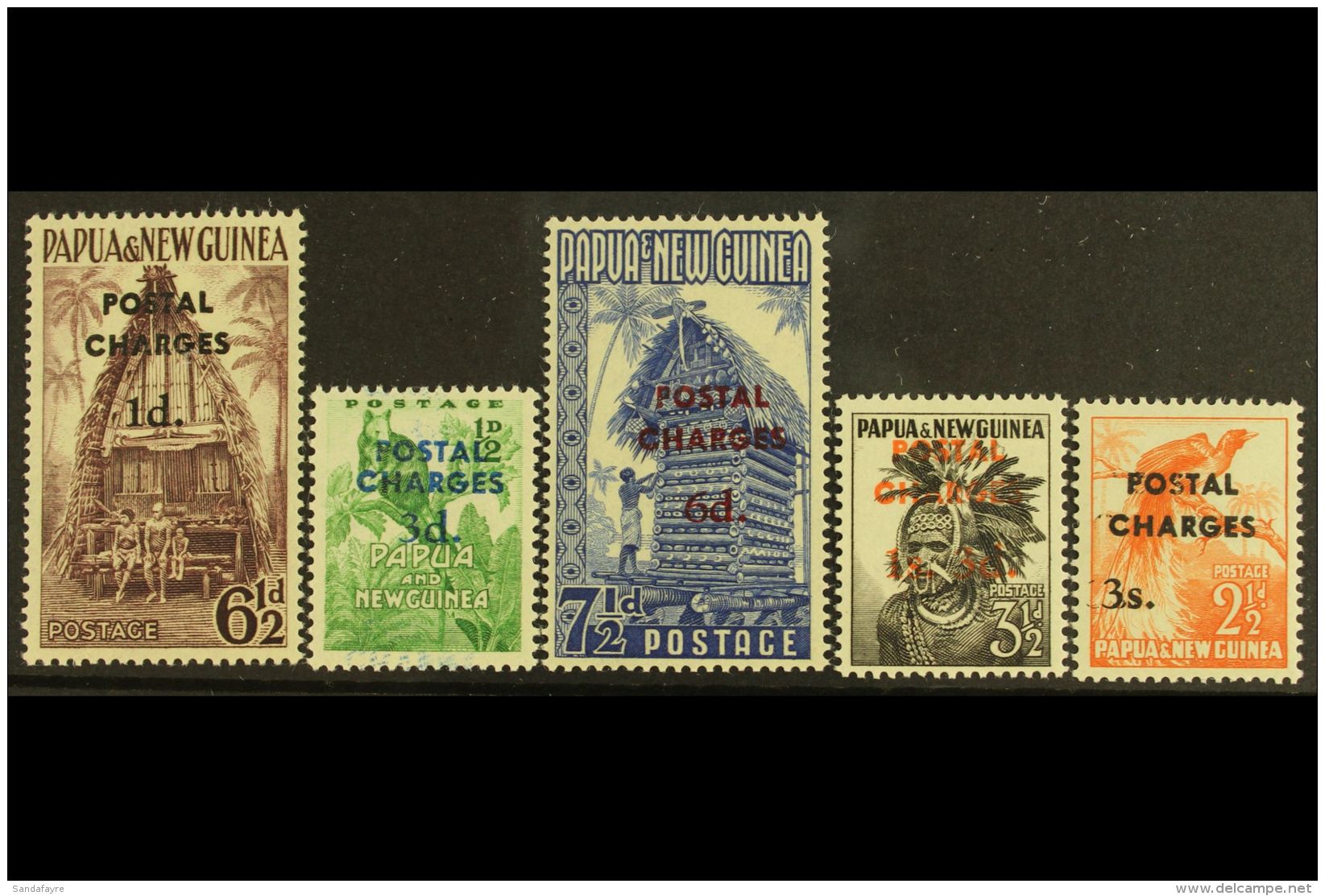 POSTAGE DUES 1960 Set, SG D2/D6, NHM, Fresh (5) For More Images, Please Visit... - Papua Nuova Guinea