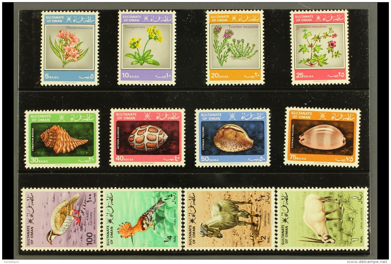 1982 Flora And Fauna Defin Set, SG 259/70, NHM. (12) For More Images, Please Visit... - Oman