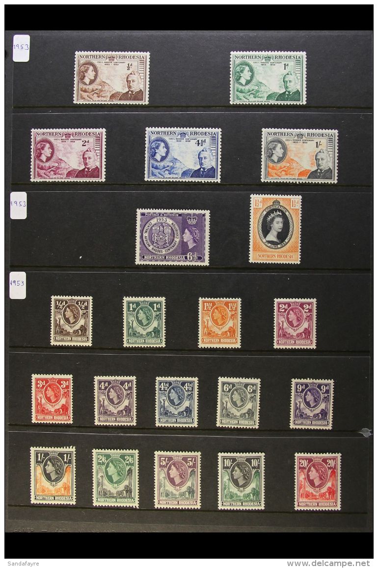 1953-1963 QEII Complete Basic Run, SG 54/88, VFM. (35) For More Images, Please Visit... - Rhodesia Del Nord (...-1963)