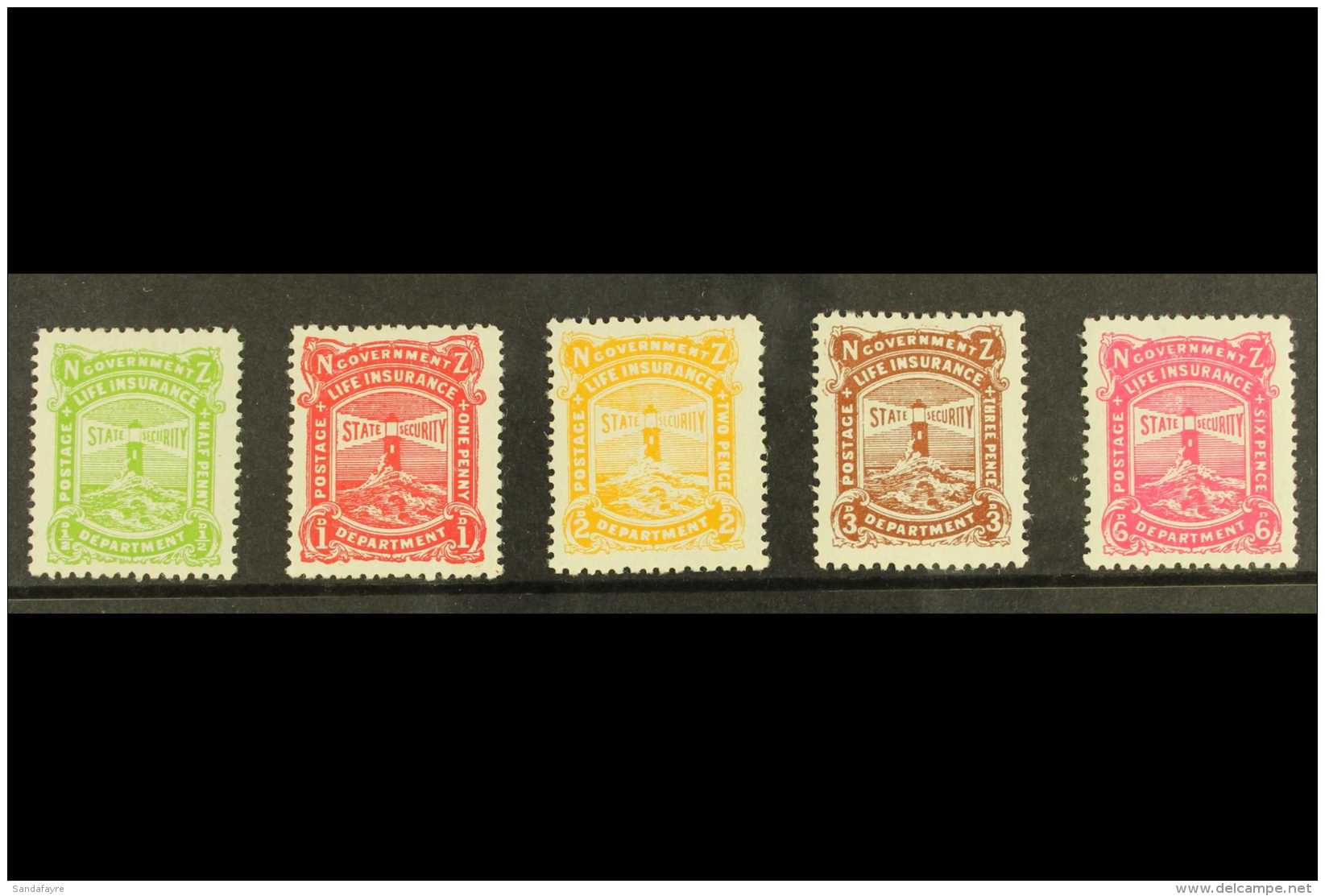 Life Ins 1944-47 Set SG L37/41, Vf Mint. (5) For More Images, Please Visit... - Altri & Non Classificati