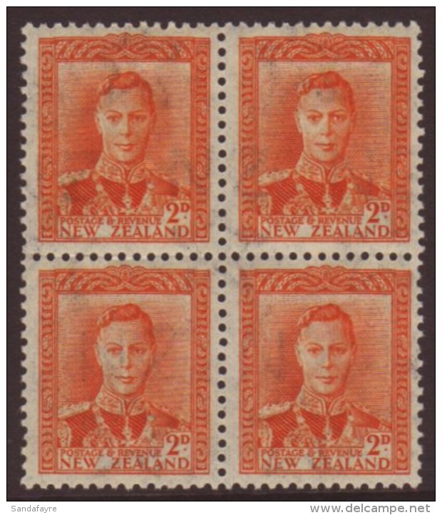 1953 KGVI 2d "fine Paper" CP M6az, Nhm Block Of Four. For More Images, Please Visit... - Other & Unclassified