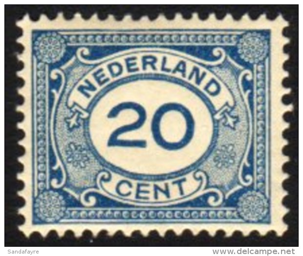 1921 Numeral 20c Prussian Blue (SG 244, NVPH 109) NHM. For More Images, Please Visit... - Altri & Non Classificati