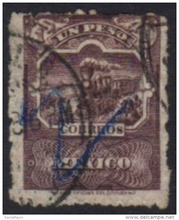 1897-98 1p Brown (Sc 278, SG 251) Fine Used, Blue Crayon Mark. For More Images, Please Visit... - México