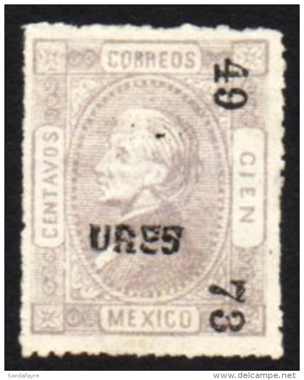 1872 No Wmk, Pin-perf 100c Grey-lilac (SG 96, Sc 104a) Vf Unused. For More Images, Please Visit... - Mexiko