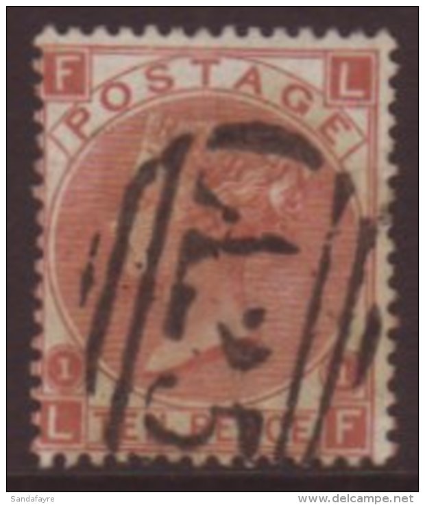 1867 10d Red-brown Of GB With "A 25" Cancel, SG Z72, Vfu For More Images, Please Visit... - Malta (...-1964)