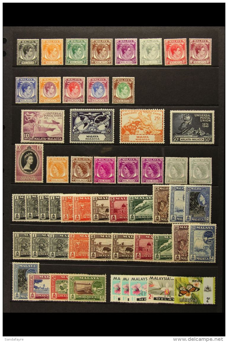 MALACCA 1949-78 Mint Colln To KGVI $5 &amp; Later $5. (50+ Stamps) For More Images, Please Visit... - Other & Unclassified