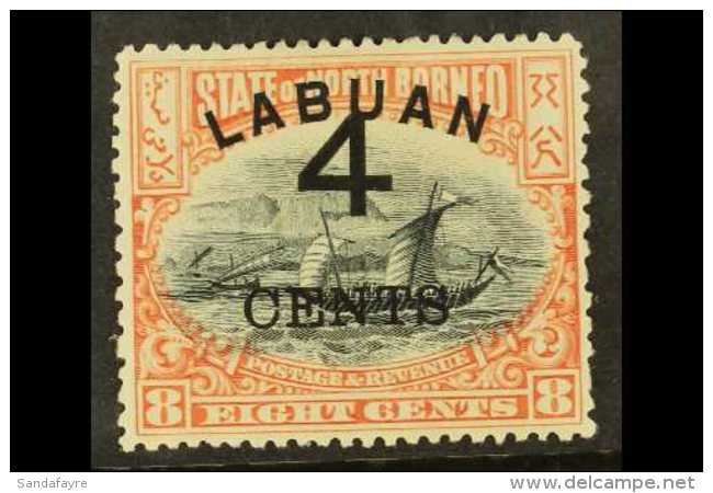 1899 4c On 8c Rose-red, SG 104, Fine Mint. For More Images, Please Visit... - Borneo Del Nord (...-1963)