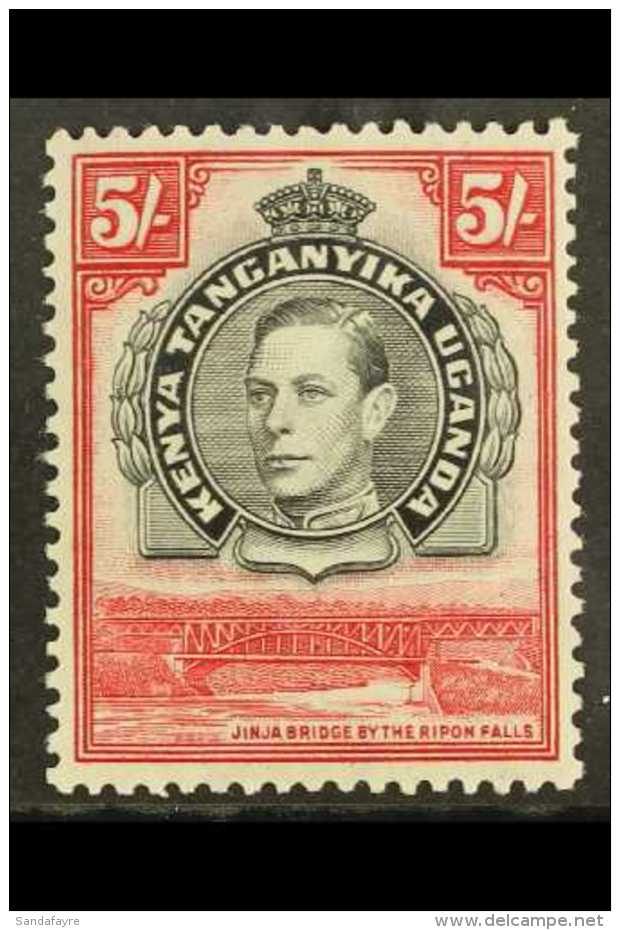 1938-54 5s Black &amp; Carmine P13&frac12;, SG 148, Fine Mint For More Images, Please Visit... - Vide