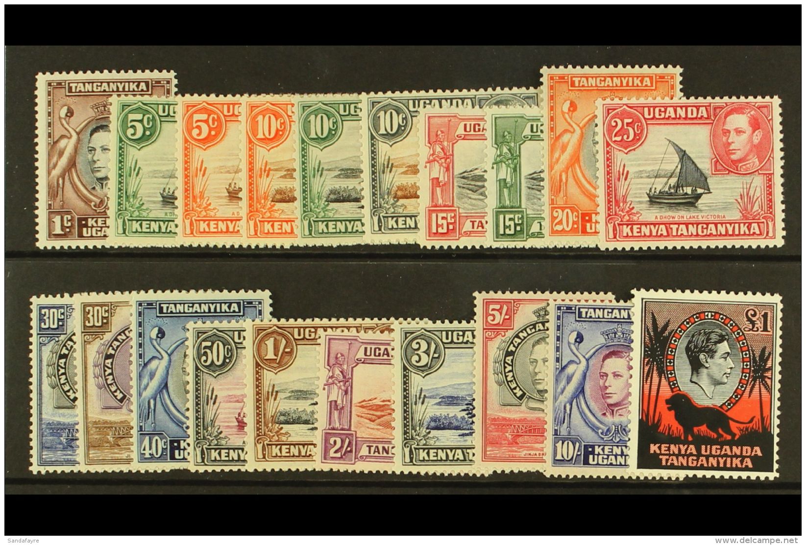 1938 Geo VI Set To &pound;1 Complete, SG 131/50a, Vf Mint (20) For More Images, Please Visit... - Vide