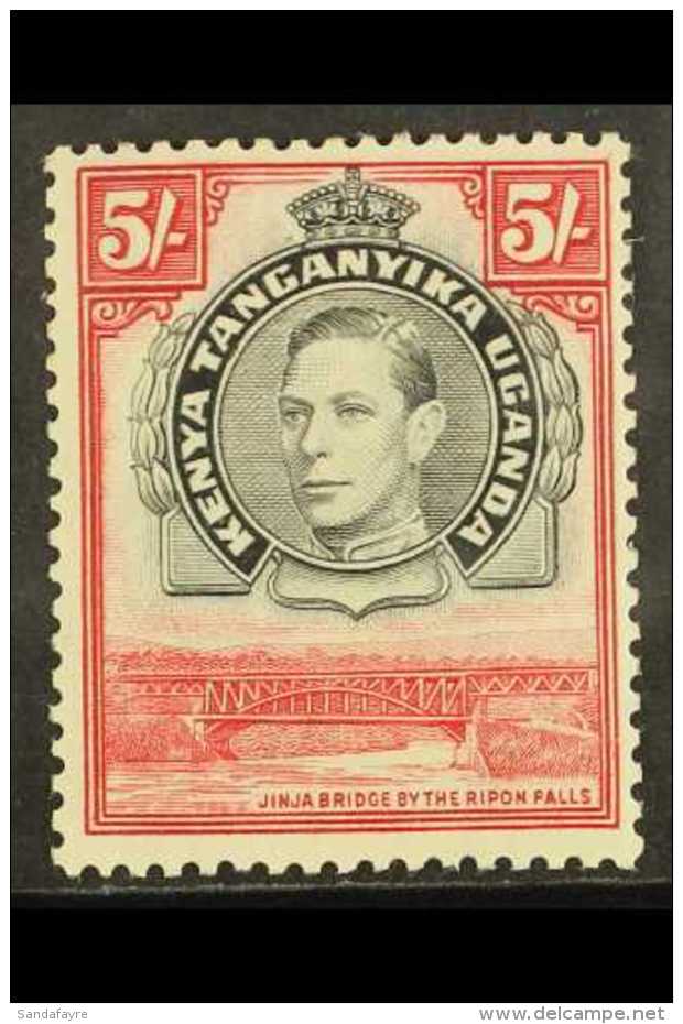 1938 5s Black &amp; Carmine, Perf 13&frac14;, SG 148, VFM. Crease, Cat &pound;150 For More Images, Please Visit... - Vide