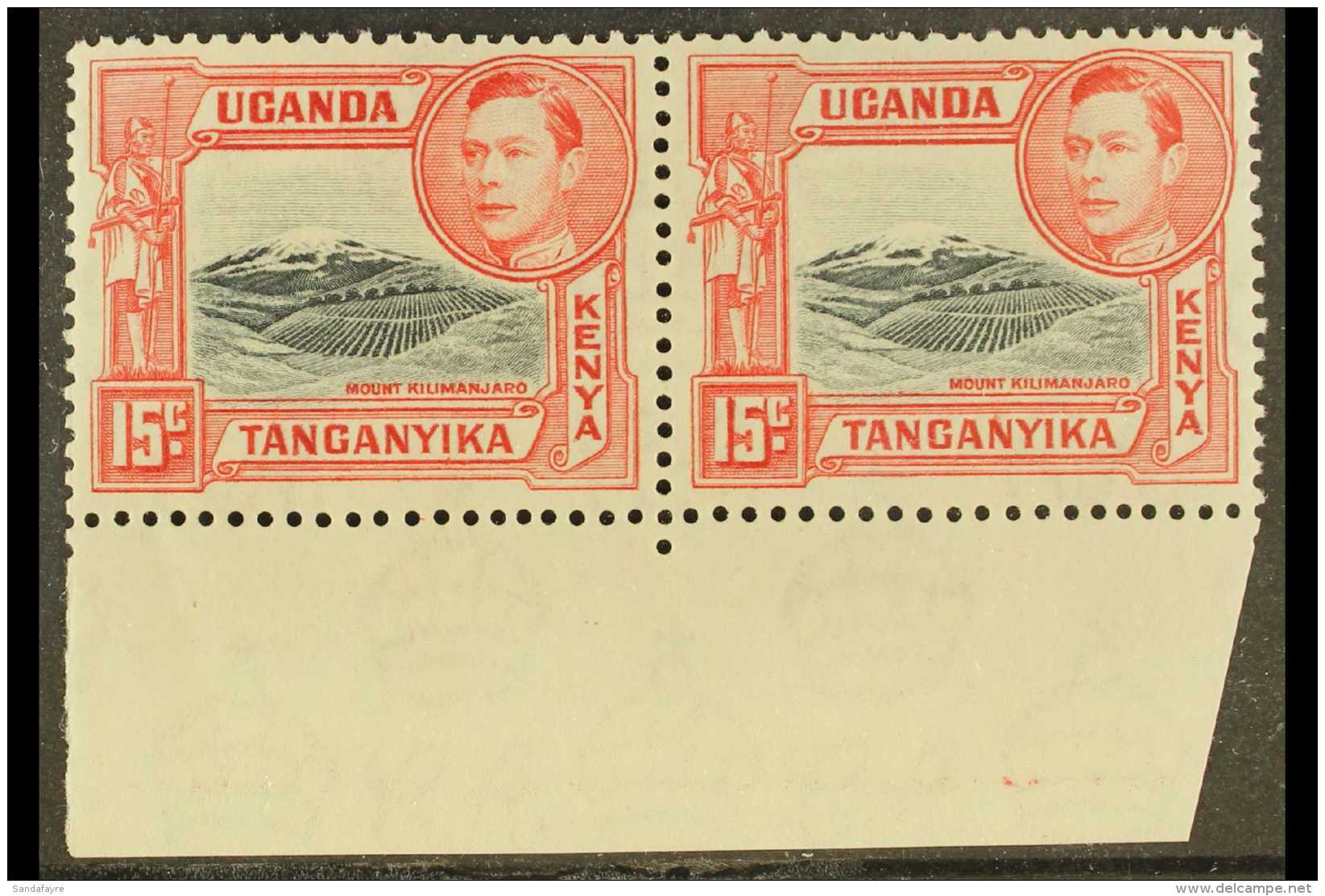 1938 15c Perf 13&frac14; SG 137, Fine Nhm Lower Marginal Pair. For More Images, Please Visit... - Vide