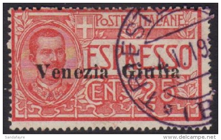 VENEZIA GIULIA 1919 25c Express,Sa 1,SG E60,fine Cds Used,signed For More Images, Please Visit... - Sin Clasificación