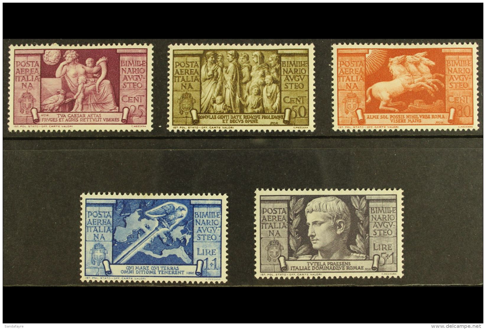 1937 Augustus Air Set, Sass S. 1519, Vf Mint. Cat &euro;160 (&pound;120) (5) For More Images, Please Visit... - Ohne Zuordnung