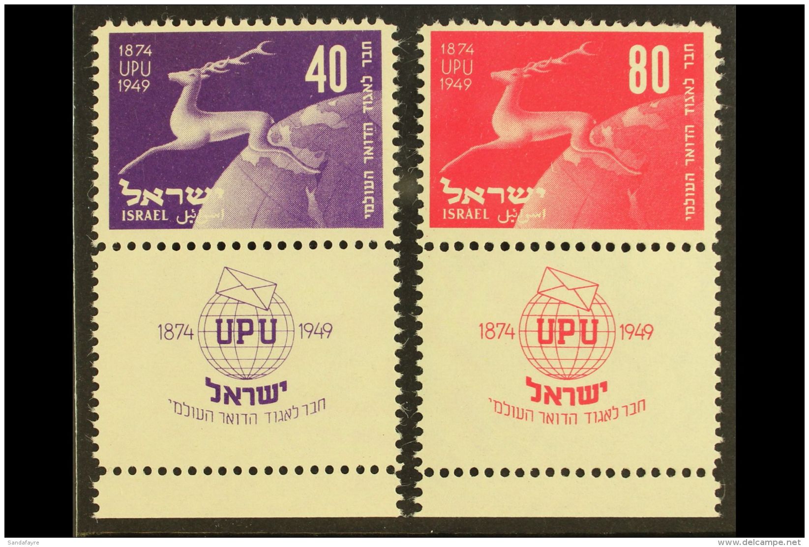 1949 UPU Set (SG 27/28, Bale 27/28) With Tabs NHM. (2) For More Images, Please Visit... - Otros & Sin Clasificación