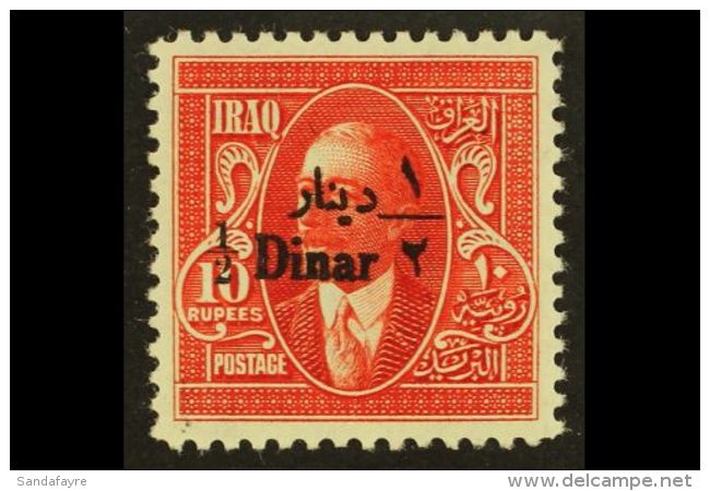 1932 &frac12;d On 10R Scarlet, SG 120, VFM. For More Images, Please Visit... - Irak