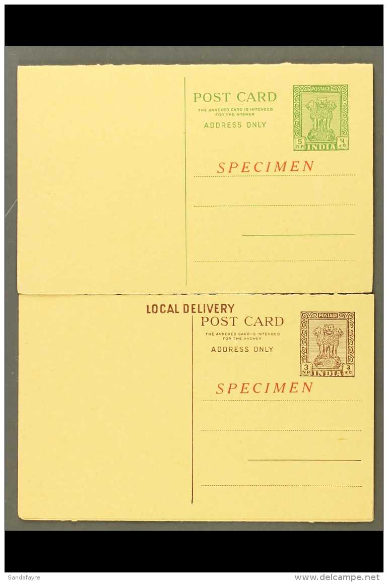 POST STAT 1950's 3+3np &amp; 5+5np Reply Cards With Specimen Opt (2) For More Images, Please Visit... - Otros & Sin Clasificación