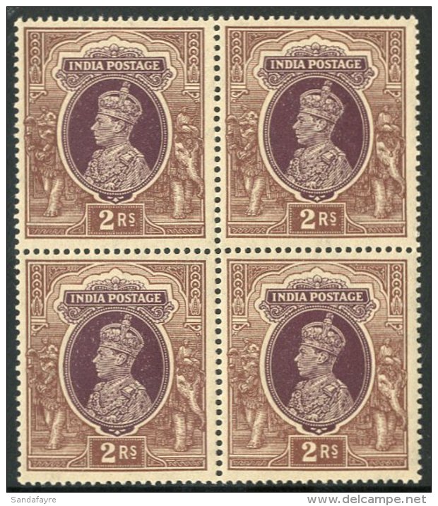 1937-40 2r Purple &amp; Brown, SG 260, NHM Block Of 4 For More Images, Please Visit... - Otros & Sin Clasificación