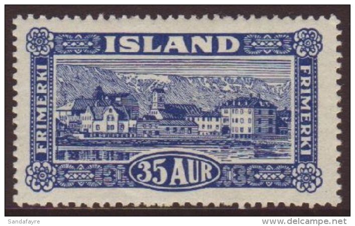 1925 35a Blue "View Of Iceland", Mi 117, Very Fine Mint For More Images, Please Visit... - Otros & Sin Clasificación