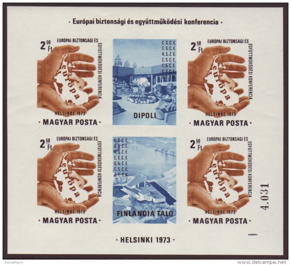 1973 European Conference IMPERF Mini-sheet,Mi Bl 99 B, NHM For More Images, Please Visit... - Sonstige & Ohne Zuordnung