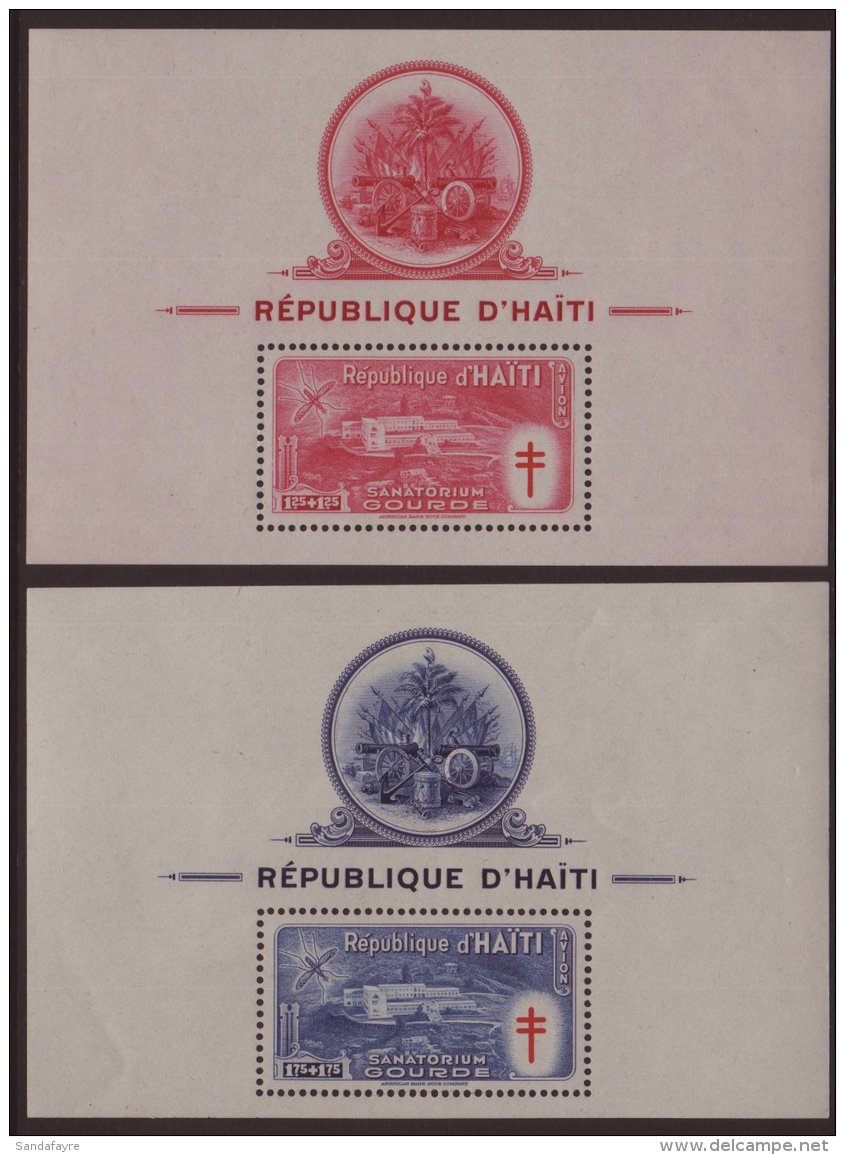 1949 Air Anti-TB Sanatorium Both Mini-sheets,Sc CB7a/8a,vfm(2) For More Images, Please Visit... - Haiti
