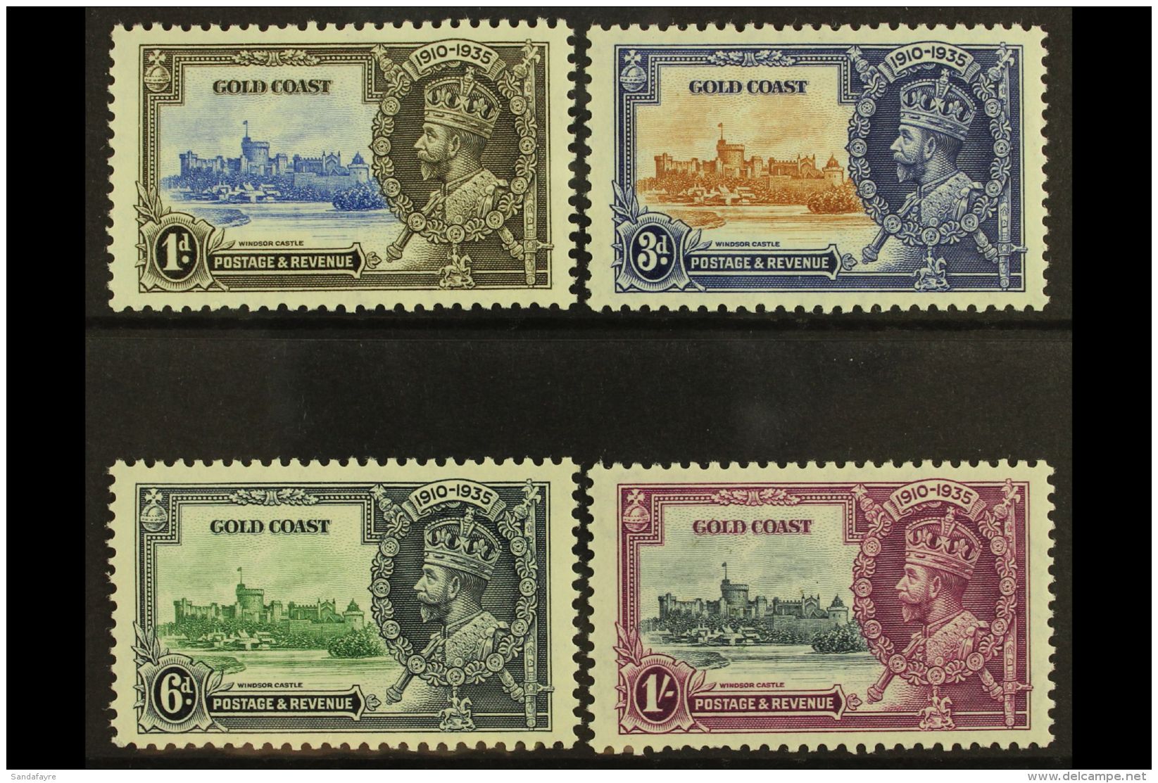 1935 Silver Jubilee Set, SG 113/16, NHM. (4) For More Images, Please Visit... - Costa De Oro (...-1957)