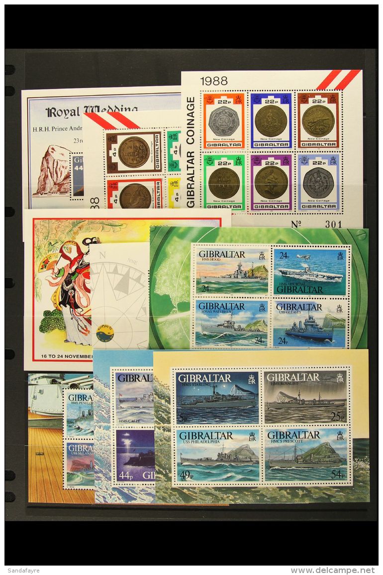 1986-99 NHM Miniature Sheet Collection, All Different (20+) For More Images, Please Visit... - Gibraltar
