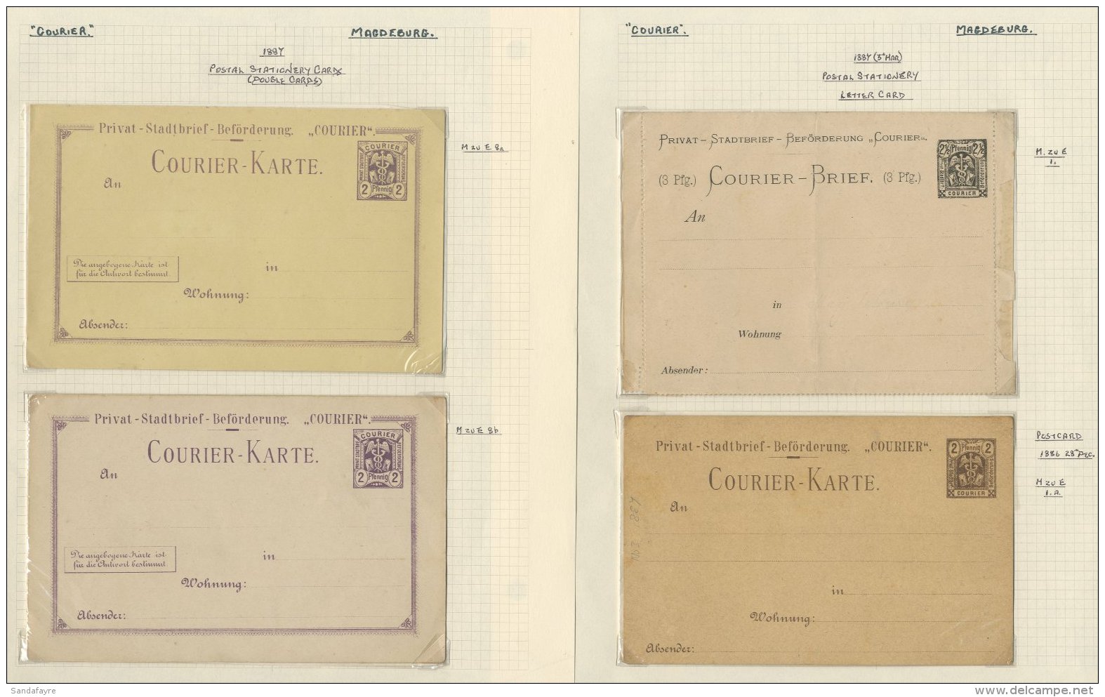 MAGDEBURG 1887 All Diff Postal Stationery Cards,unused(6) For More Images, Please Visit... - Otros & Sin Clasificación