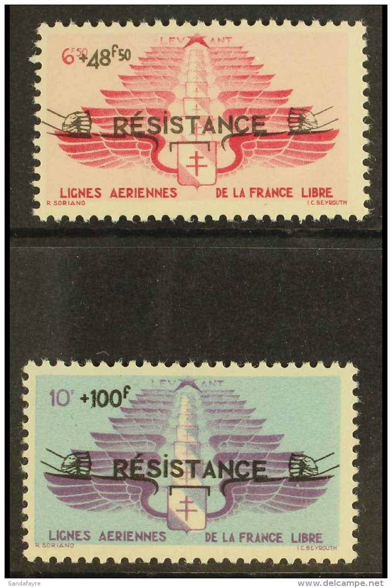 SYRIA 1943 "Resistance" Opt Air Set, Maury 8/9, SG 20/21, Vfm (2) For More Images, Please Visit... - Other & Unclassified