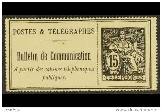 TELEPHONE 1900-06 15c Black,Yv 23,fine Unused No Gum As Issued For More Images, Please Visit... - Otros & Sin Clasificación