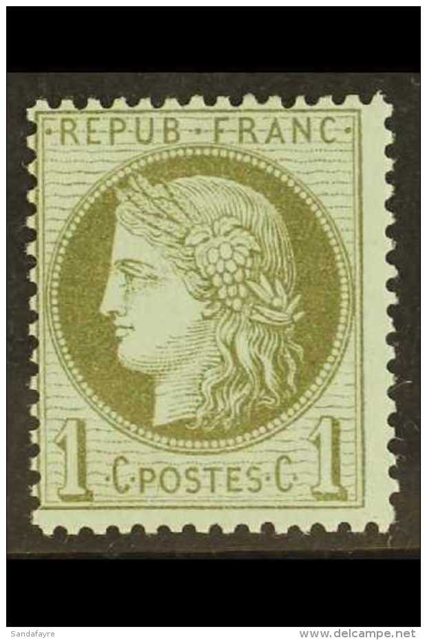 1871-76 1c Olive-green / Bluish, SG 185, Mint Lightly Hinged For More Images, Please Visit... - Andere & Zonder Classificatie