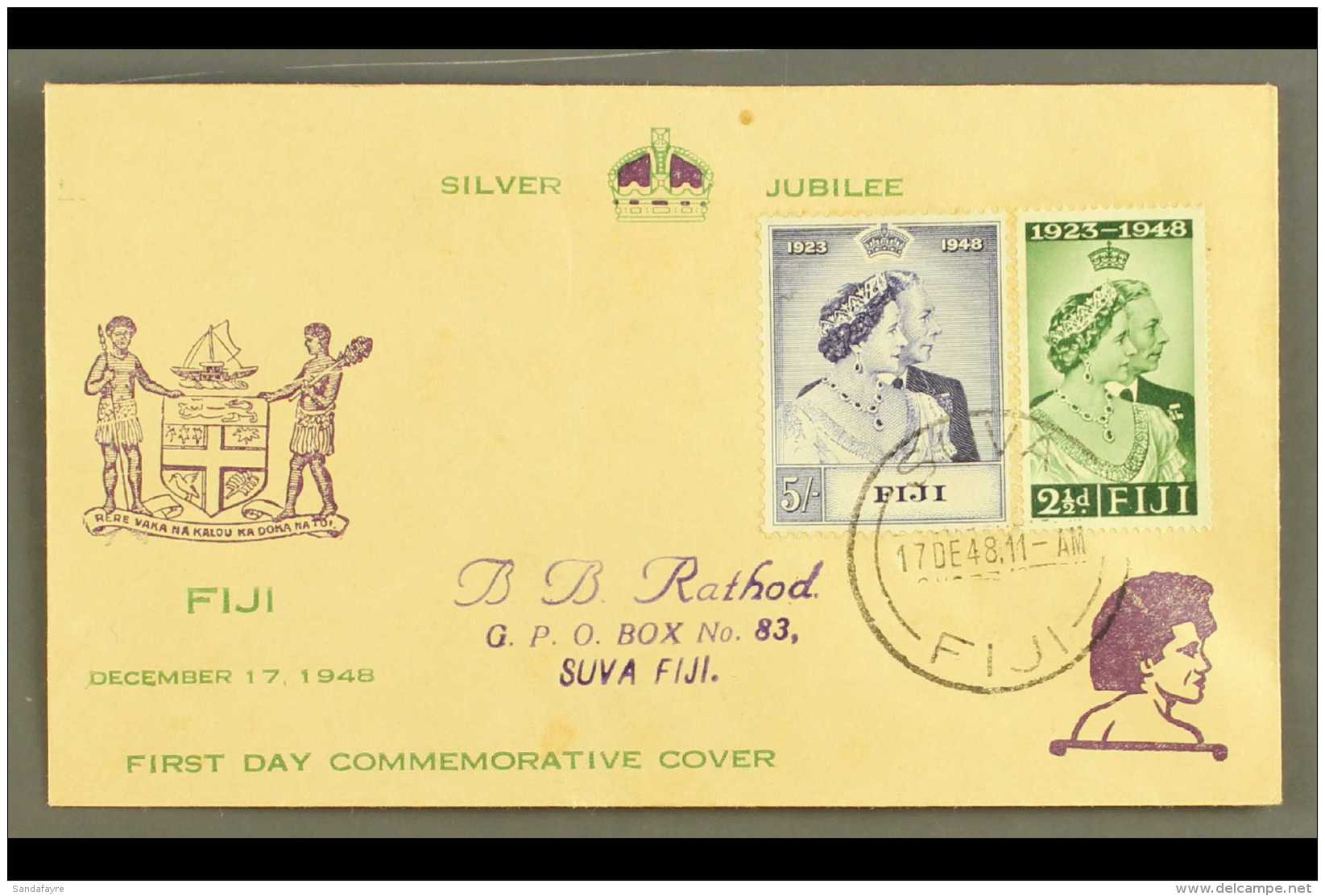 1948 RSW Set, SG 270/271, On Illus FDC Tied By Suva Cds 17 DE 48 For More Images, Please Visit... - Fiji (...-1970)