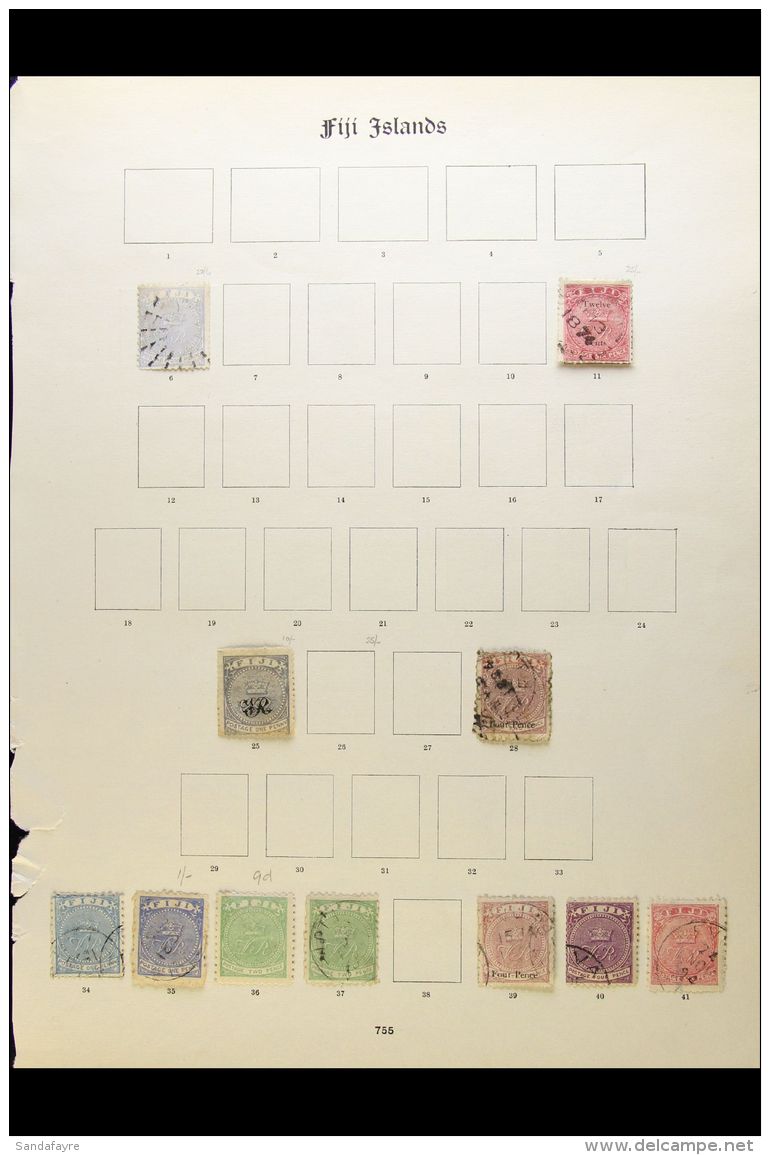 1872-1929 Chiefly Fine Used, All Different, Cat &pound;650+ (63) For More Images, Please Visit... - Fiji (...-1970)