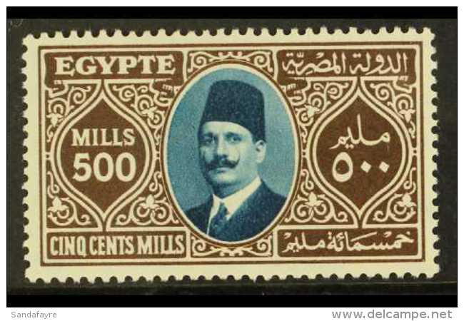 1927-37 500m Greenish Blue &amp; Grey Brown, SG 171, Very Fine Mint For More Images, Please Visit... - Otros & Sin Clasificación