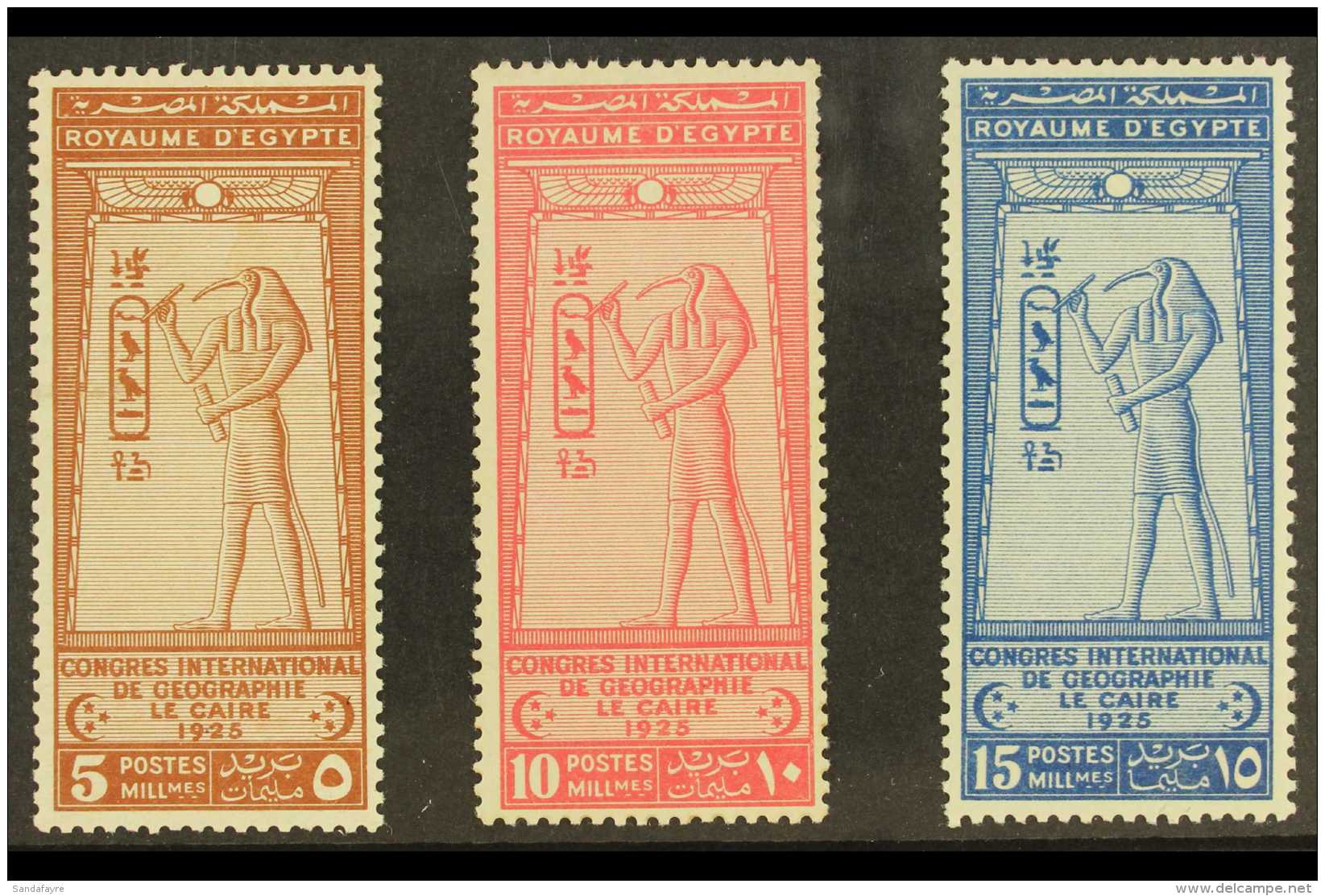 1925 Geographical Congress Complete Set SG 123/125, Fine Mint (3) For More Images, Please Visit... - Altri & Non Classificati