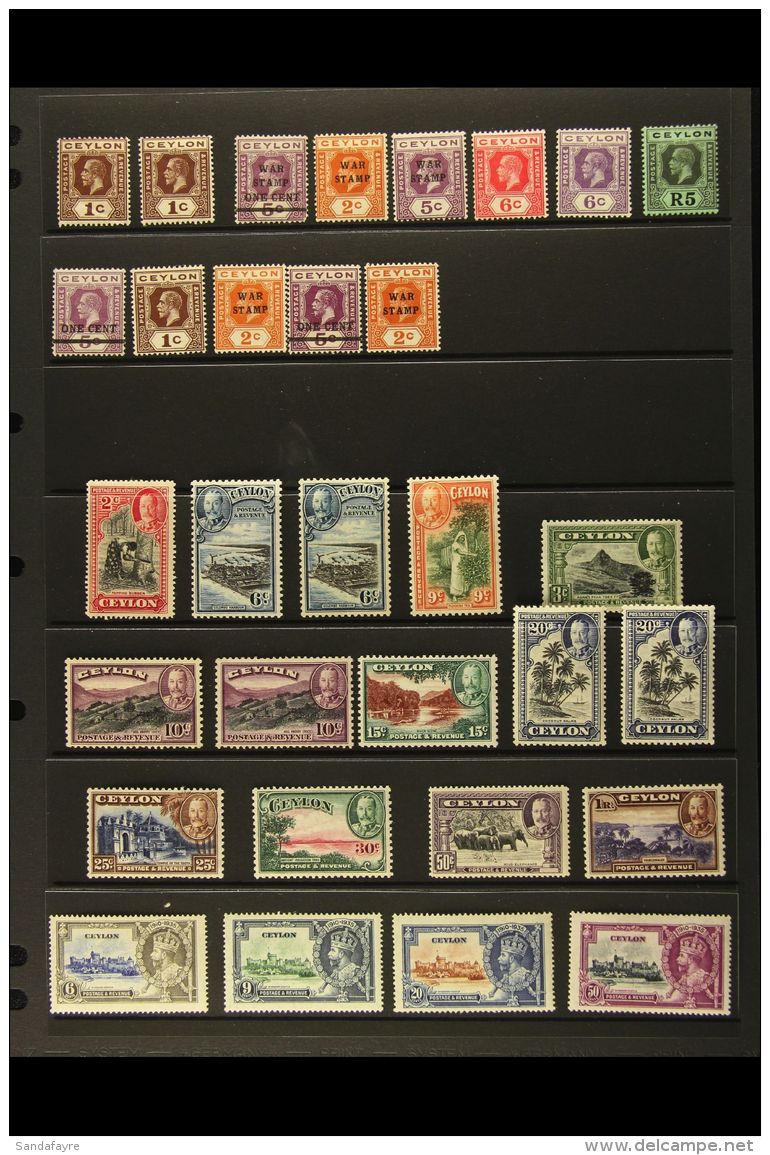 1912-52 Mint Selection On Pages, Inc Sets &amp; Values To 5r (60+) For More Images, Please Visit... - Ceylon (...-1947)