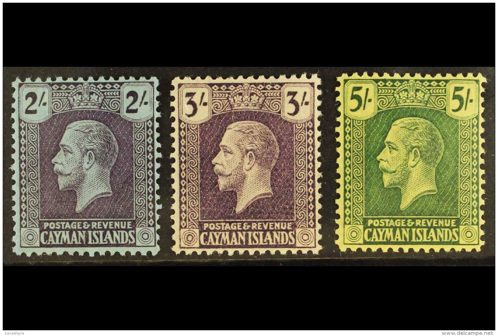 1921-26 2s, 3s &amp; 5s Wmk SCA, SG 80/82, Vfm, Fresh (3) For More Images, Please Visit... - Kaaiman Eilanden