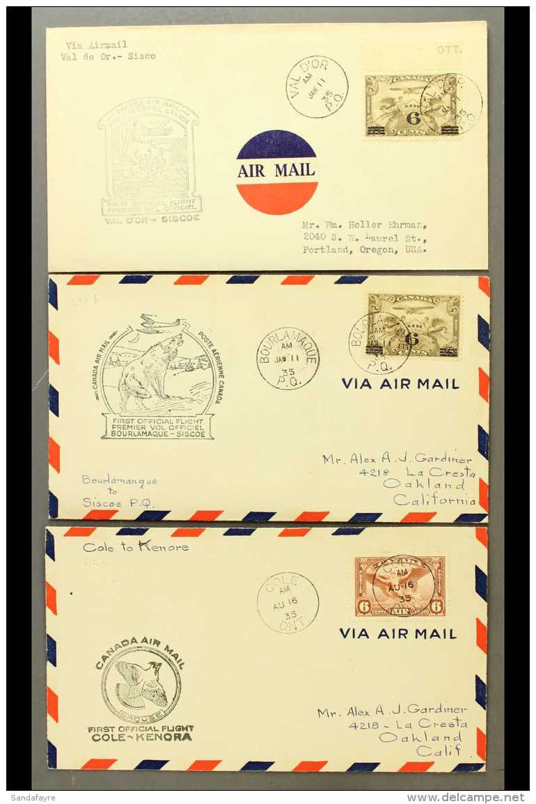 SPECIAL FLIGHTS COVERS 1935 All Different Cacheted Covers (16) For More Images, Please Visit... - Altri & Non Classificati