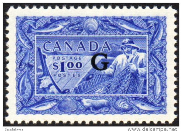 OFFICIALS 1950-1 $1 Ultramarine, "G" Ovpt SG O192 NHM For More Images, Please Visit... - Altri & Non Classificati