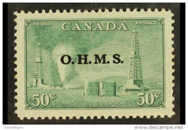 OFFICIALS 1949-50 50c Green "O.H.M.S." Ovpt SG O177 NHM For More Images, Please Visit... - Altri & Non Classificati