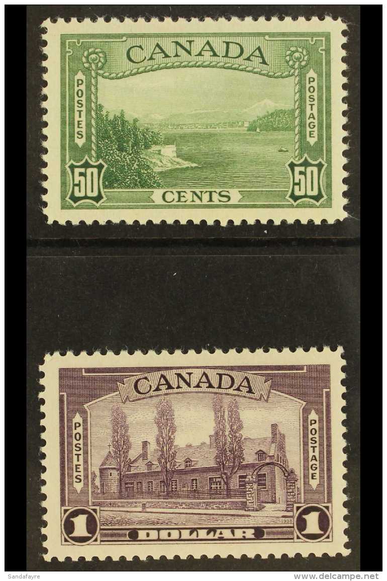 1937-8 50c Green &amp; $1 Violet SG 366/7 NHM (2) For More Images, Please Visit... - Altri & Non Classificati