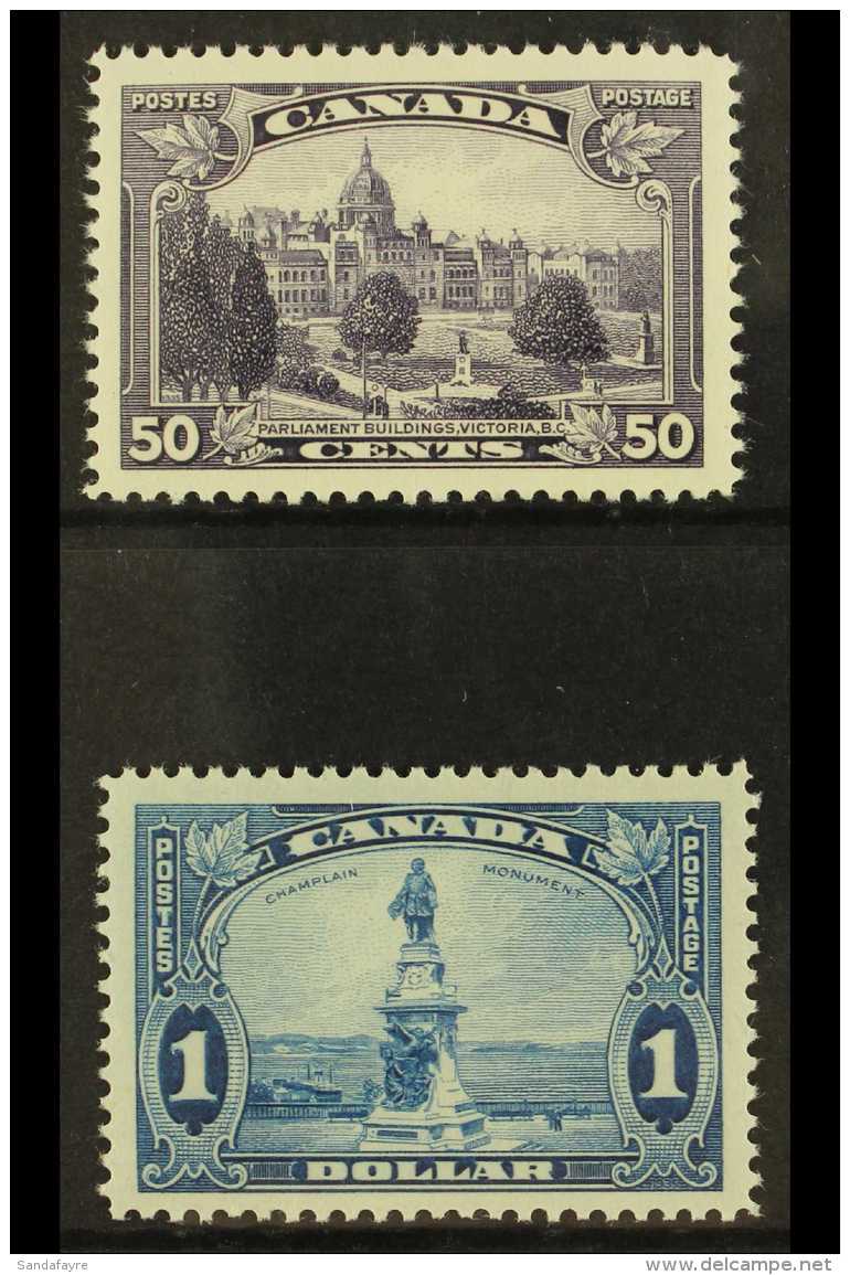 1935 50c Deep Violet &amp; $1 Bright Blue SG 350/1 NHM (2) For More Images, Please Visit... - Andere & Zonder Classificatie
