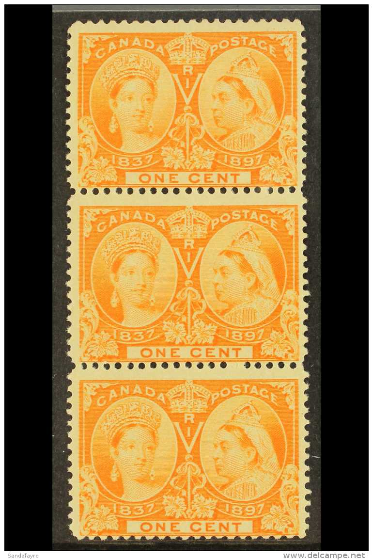 1897 1c Orange-yellow, SG 123, Vertical Strip Of 3, NHM For More Images, Please Visit... - Altri & Non Classificati