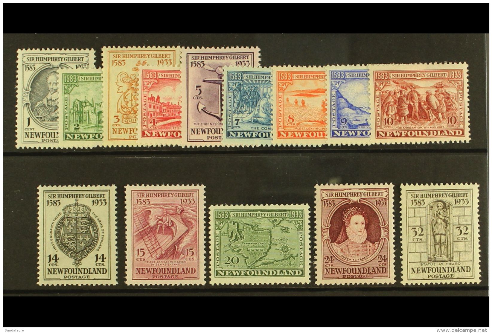 1933 Humphrey Gilbert Set Complete, SG 235/49, Vf Mint. (14) For More Images, Please Visit... - Otros & Sin Clasificación