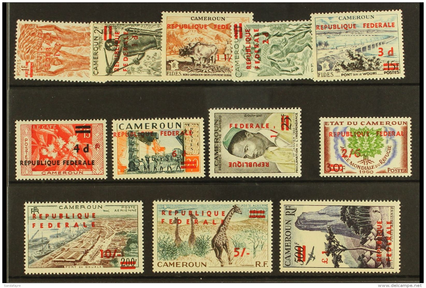 1961 "Federale" Opts Set Inc Airs, Yvert 320/28 &amp; 49/51, NHM (12) For More Images, Please Visit... - Sonstige & Ohne Zuordnung